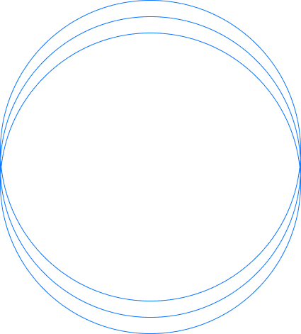 Decoration circles blue
